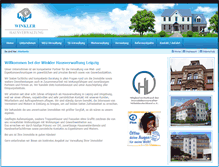 Tablet Screenshot of hausverwaltung-leipzig.net